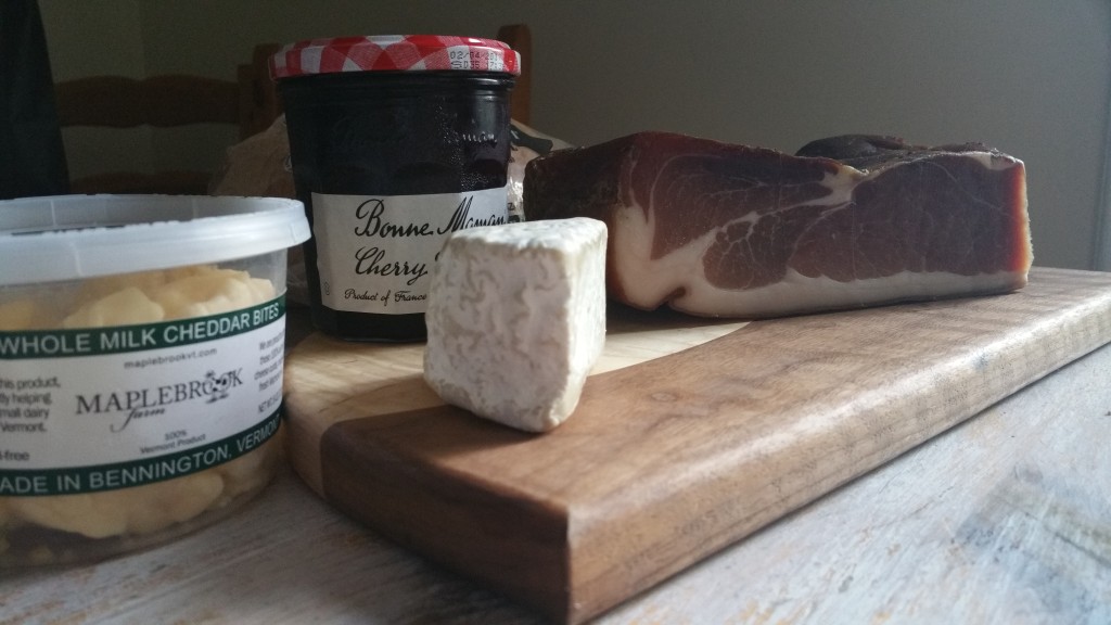 Speck and truffle cheese panini