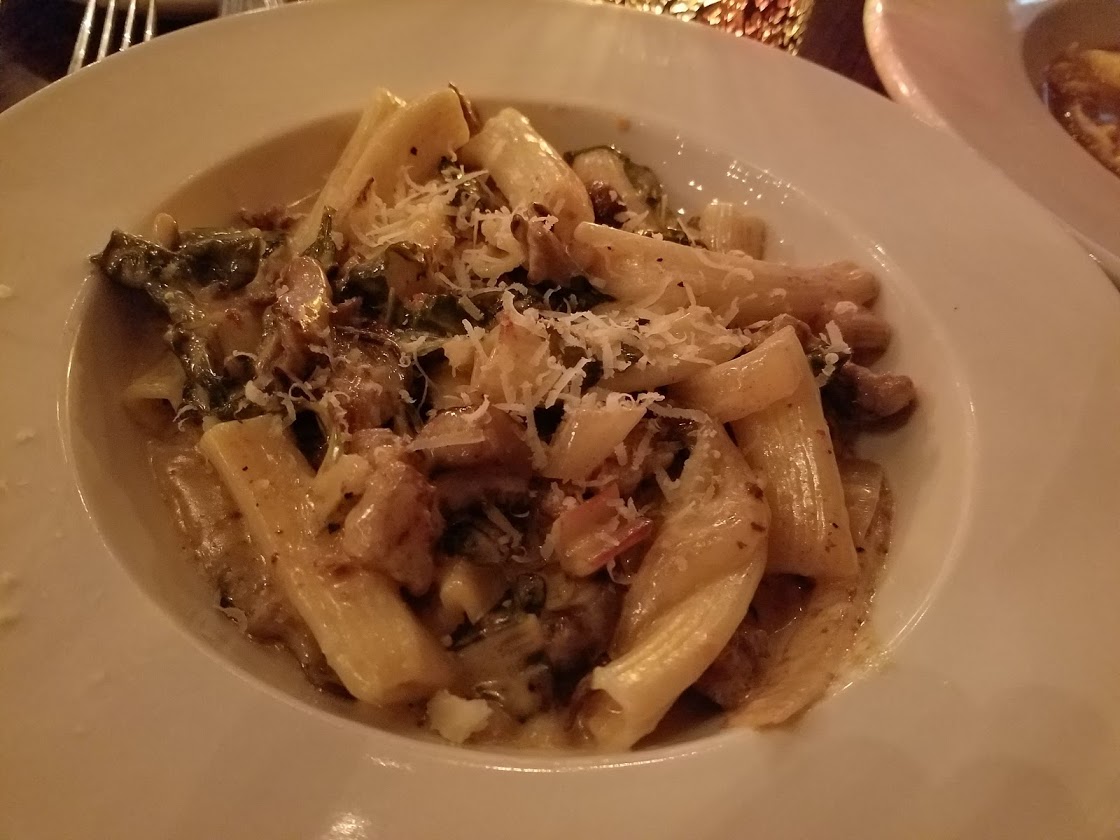 Rigatoni Con Fungi & Sausage