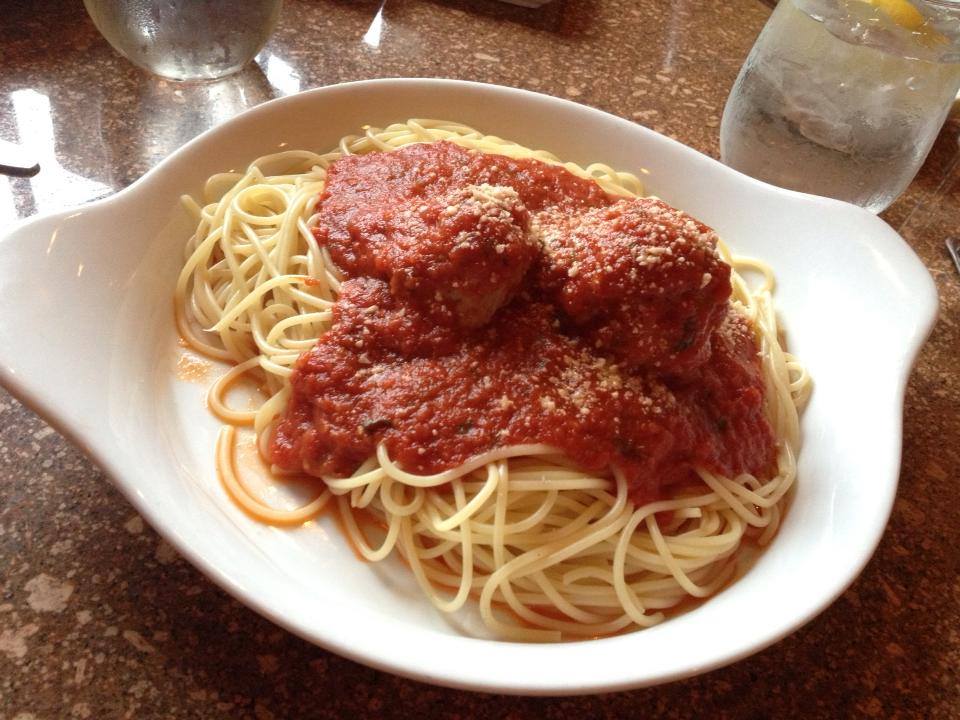 Spaghetti and meatballs