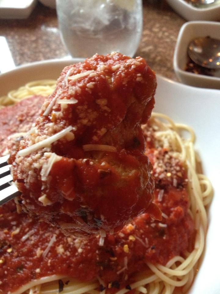 Spaghetti and meatballs